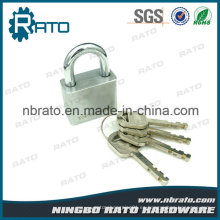 Seguridad Electroplated Cuadrado Diamante Candado de latón